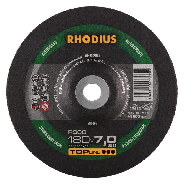 Billede af Rhodius Slibeskive RS66 180x7,0