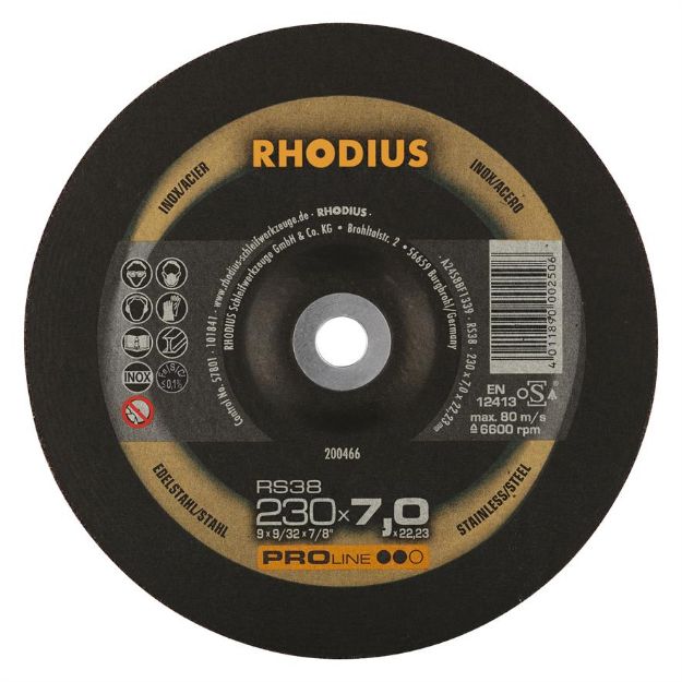 Billede af Rhodius Slibeskive RS38 230x7,0