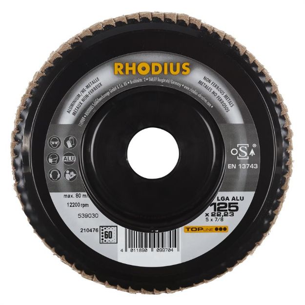 Billede af Rhodius Lamelslibeskive LGA 125mm Z60