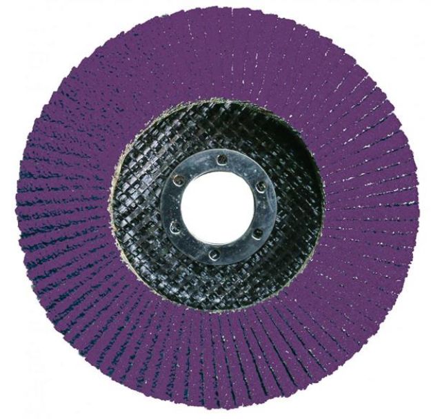 Billede af Lamelslibeskive 125mm K40 Keramisk Purple Bora 7