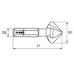 Billede af Baer forsænker1/4" 10,4 MM