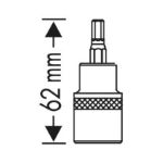 Billede af Heytec top 1/2" torx 50x62mm